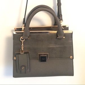 Dune London dark grey purse